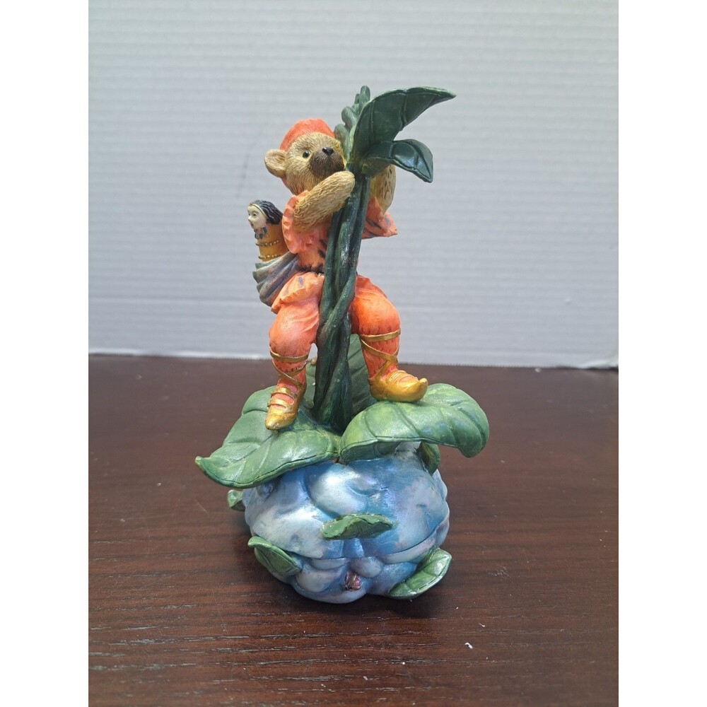 Shenandoah Designs Beary Tales Bear And The Beanstalk Trinket Box Figurine